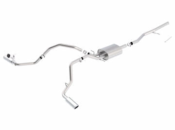 Borla S-Type Cat-Back 14 Silv/Sierra 1500 Crew Cab Standard Bed 153in WB Side Exit Exhaust