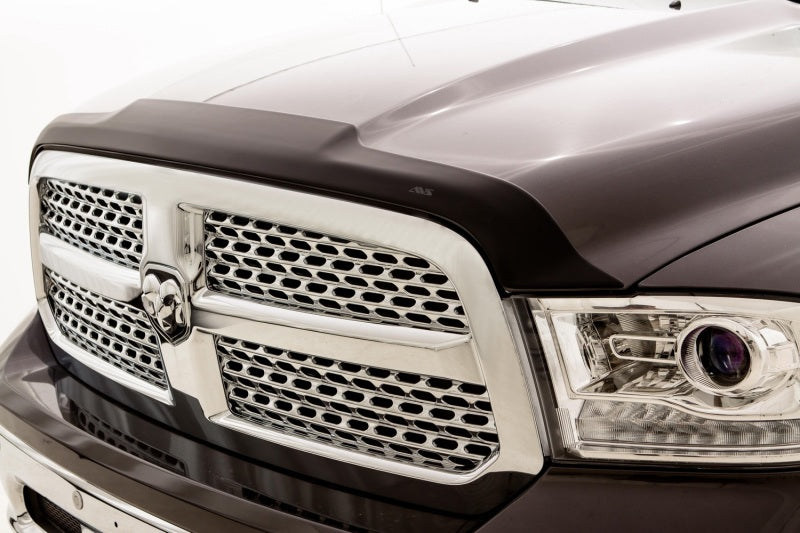 AVS 09-18 Dodge RAM 1500 Quad Cab Ventvisor & Aeroskin Deflector Combo Kit - Matte Black - Mammoth Racing -