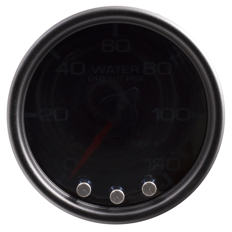 Autometer Spek-Pro Gauge Water Press 2 1/16in 120psi Stepper Motor W/Peak & Warn Blk/Smoke/Blk - My Store