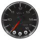 Autometer Spek-Pro Gauge Voltmeter 2 1/16in 16V Stepper Motor W/Peak & Warn Blk/Chrm - My Store