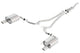 Borla S Type Rear Section 15-17 Ford Mustang 2.3L EcoBoost MT/AT 2.25in pipe 4in tip - Mammoth Racing -
