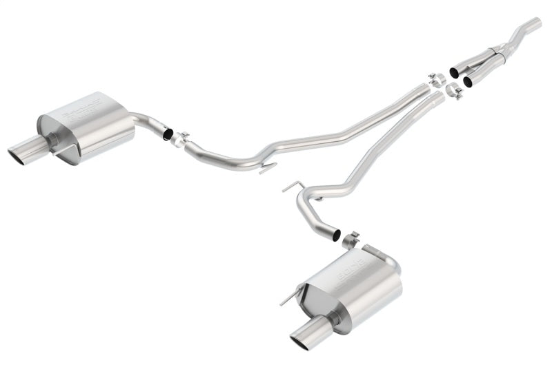 Borla S Type Cat Back 15-17 Ford Mustang 2.3L EcoBoost MT/AT 2.25in pipe 4in tip - My Store