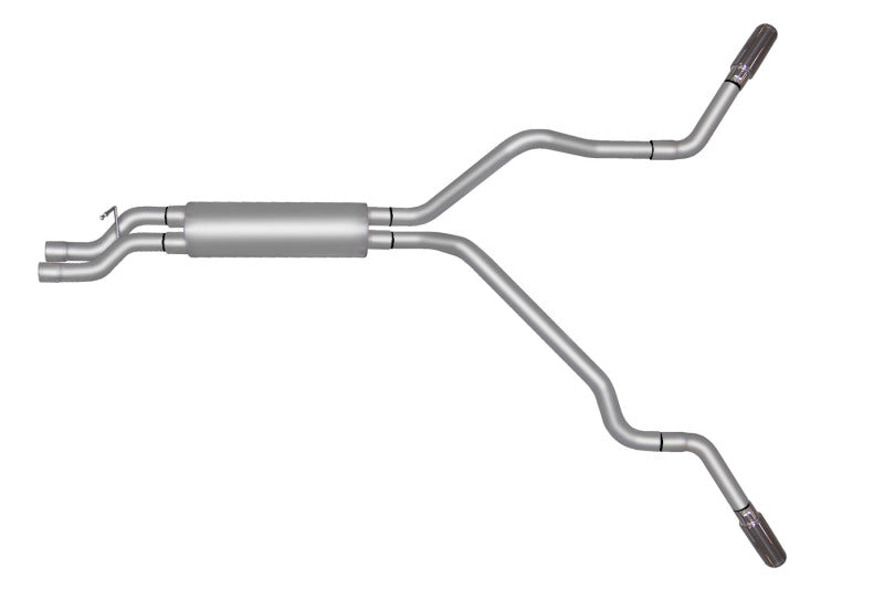 Gibson 02-05 Chevrolet Silverado 2500 HD Base 6.0l 2.5in Cat-Back Dual Extreme Exhaust - Aluminized - Mammoth Racing -