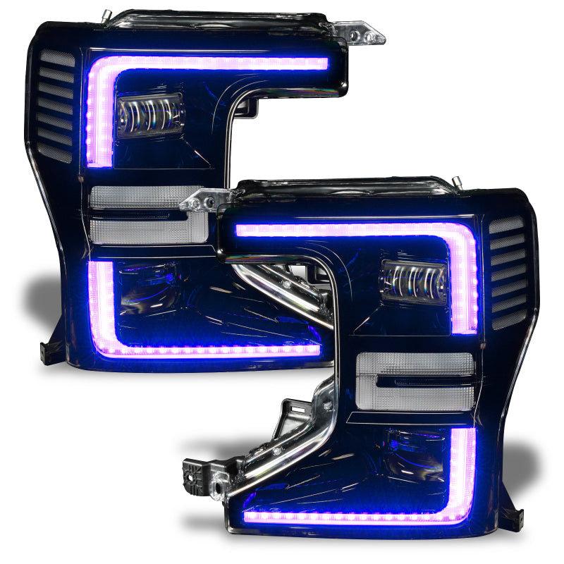 Oracle 20-22 Ford F-250/350 Super Duty Dynamic ColorSHIFT Headlight DRL Upgrade Kit w/Switchback - Mammoth Racing -