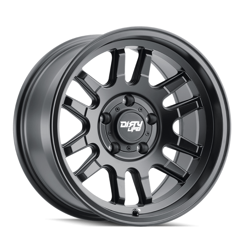 Dirty Life 9310 Canyon 17x9 / 6x139.7 BP / 0mm Offset / 106mm Hub Matte Black Wheel - Mammoth Racing -