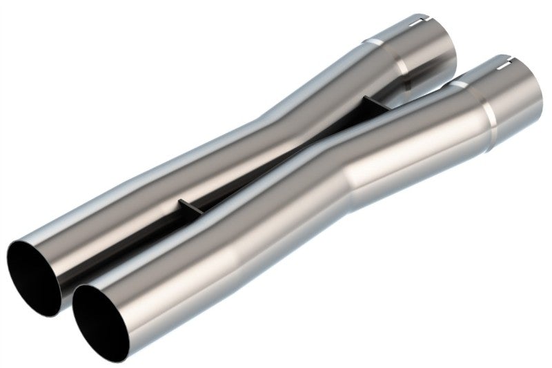 Borla 2.75in Universal X-Pipe 3.66in Inlet Centerline 4.05in Outlet Centerline 26.98in OAL - Mammoth Racing -