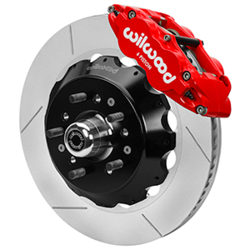 Wilwood Forged 6 Piston Red Superlite Caliper, SRP 72 Vane Vented Spec37 Slotted Rotor - 14.00x1.25 - My Store