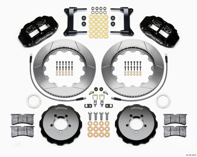 Wilwood Narrow Superlite 6R Front Hat Kit 14.00in 1999-2012 Subaru WRX w/Lines - Mammoth Racing -