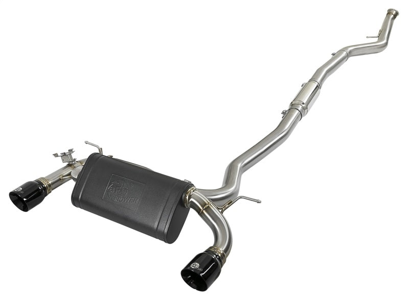 aFe MACH Force-Xp 3in 304 SS Cat-Back Exhaust w/ Black Tips 12-15 BMW 335i (F30) L6 3.0L (t) N55 - Mammoth Racing -