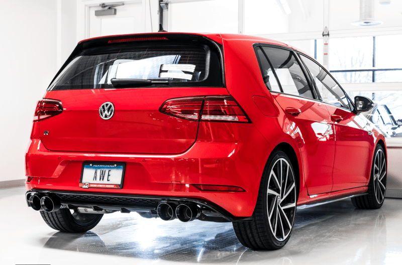 AWE Tuning MK7.5 Golf R SwitchPath Exhaust w/Diamond Black Tips 102mm - My Store
