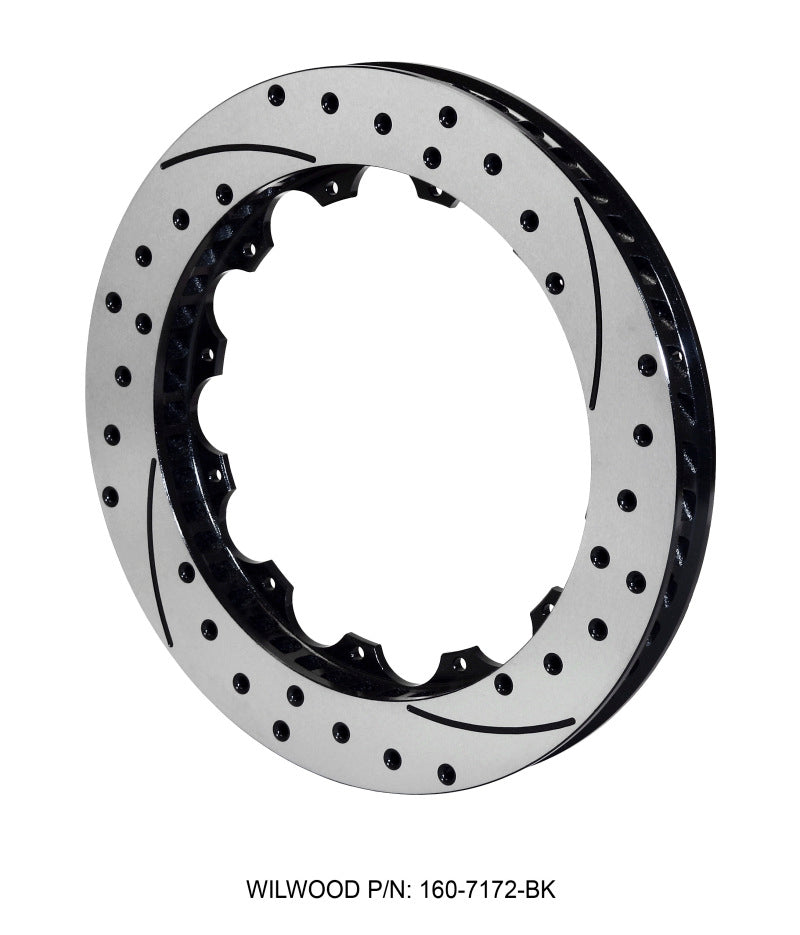 Wilwood Rotor-SRP48 SPC-37-RH-BLK-Drill 12.88 x 1.25 - 12 on 8.75in - My Store