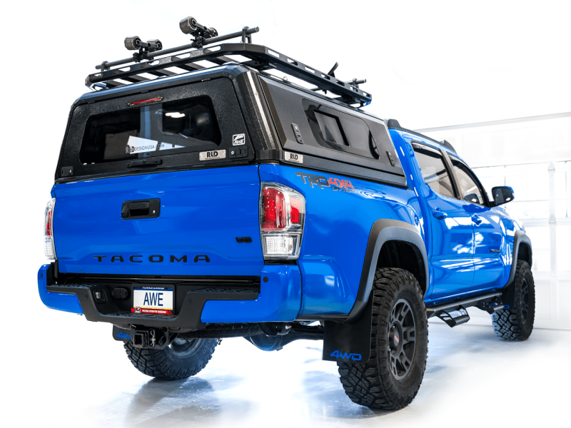 AWE 2016-2022 Toyota Tacoma 0FG Exhaust with BashGuard - No Tips - My Store
