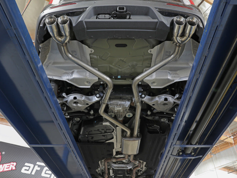 aFe MACH Force-Xp 2.5in. 304 SS C/B Exhaust 20-21 Ford Explorer V6-3.0L - Polished Tip - Mammoth Racing -