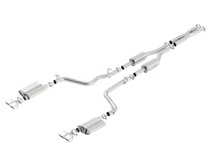 Borla 09-14 Dodge Challenger R/T 5.7L RWD 2Dr. 2.5in. ATAK CB Exhaust - Dual Split Rear Exit - Mammoth Racing -