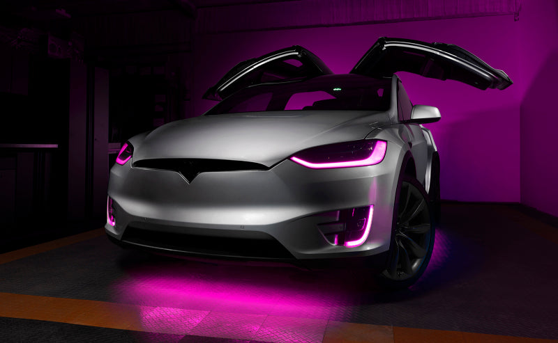 ORACLE Lighting 16-21 Tesla Model X Dynamic ColorSHIFT Headlight & Fog Light DRL Upgrade Kit - Mammoth Racing -