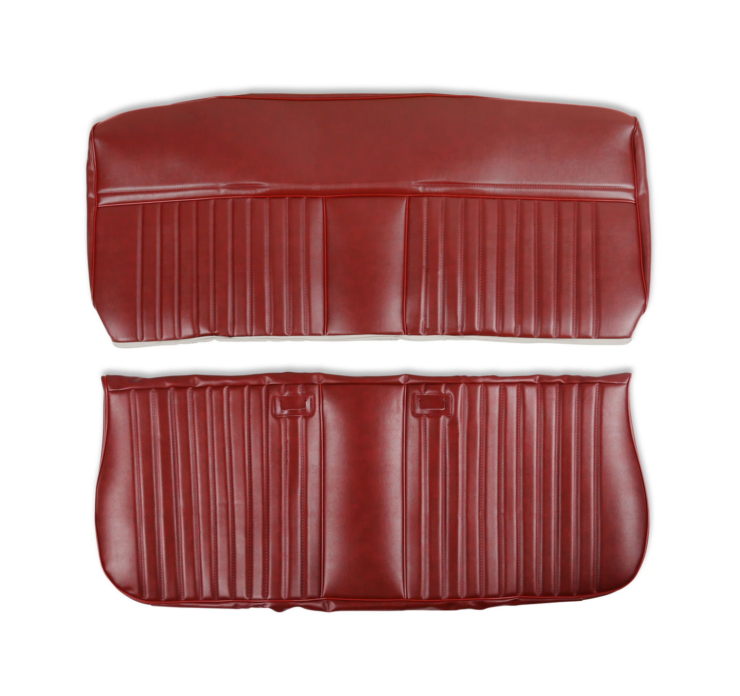 Holley Classic Trucks 05-316 1981-1987 C/K Delux Pleat Seat Vinyl Maroon - Mammoth Racing -
