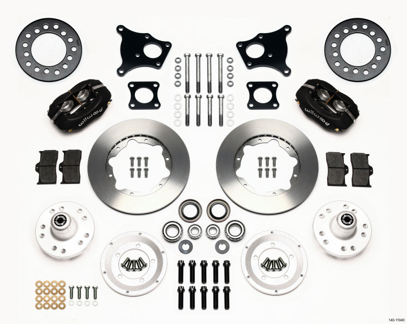 Wilwood Forged Dynalite Front Kit 11.00in AMC 71-76 OE Disc w/o Bendix Brakes - Mammoth Racing -