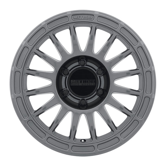 Method Mr314 17x7.5 +25mm Offset 6x5.5 106.25mm CB Gloss Titanium Wheel