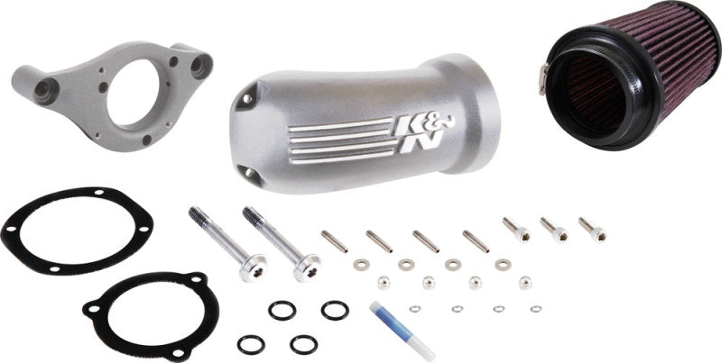 K&N 17-18 Harley Davidson Touring Models Performance Air Intake System Silver - Mammoth Racing -