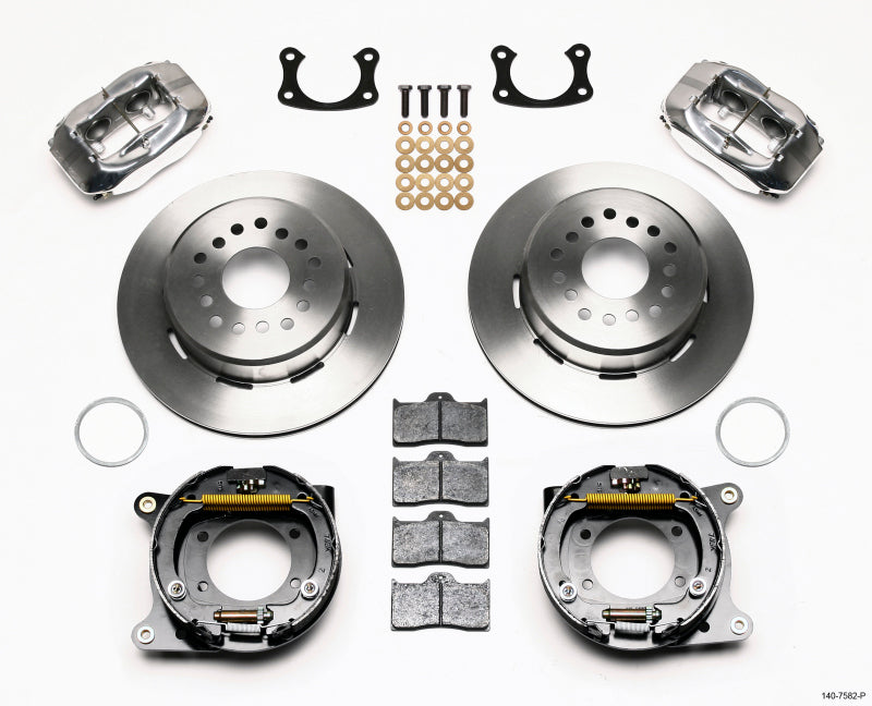 Wilwood Forged Dynalite P/S Park Brake Kit Polished New Big Ford 2.36in Offset - My Store