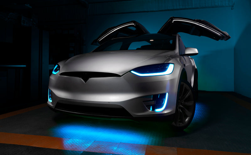 ORACLE Lighting 16-21 Tesla Model X Dynamic ColorSHIFT Headlight & Fog Light DRL Upgrade Kit - Mammoth Racing -