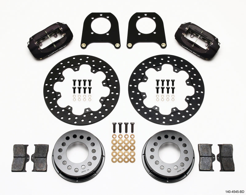 Wilwood Forged Dynalite Rear Drag Kit Drilled Rotor Chev 12 Bolt w/Clip Eliminator - My Store