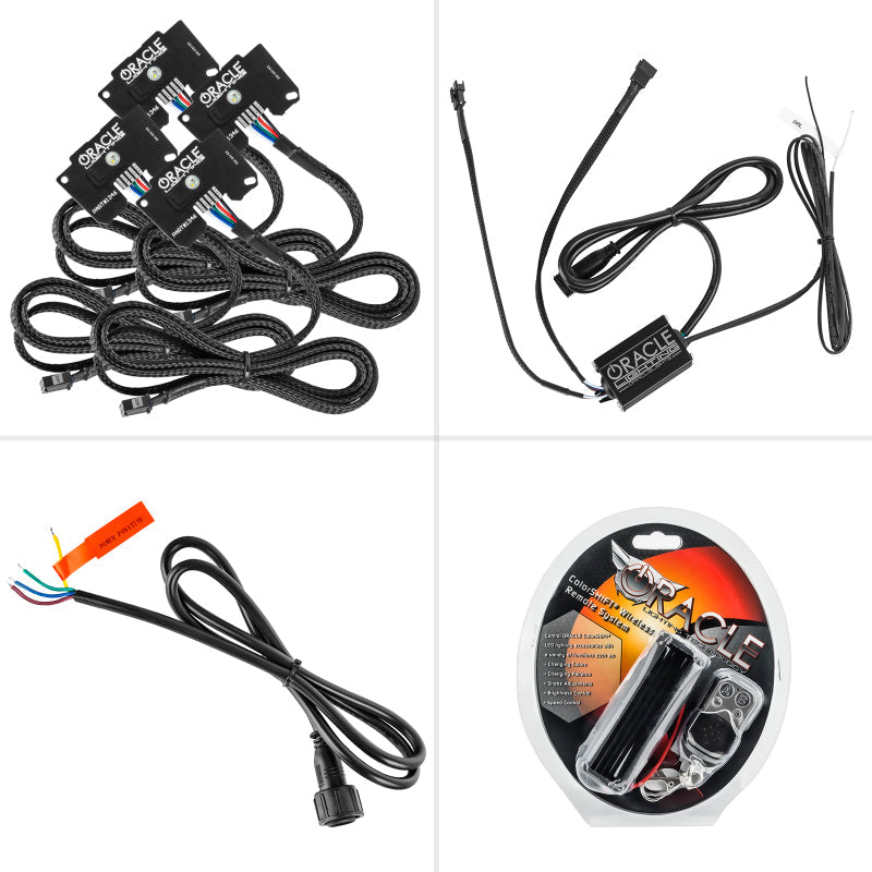 Oracle Jeep Wrangler JL/Gladiator JT RGB+W Headlight DRL Upgrade Kit - ColorSHIFT - Mammoth Racing -