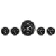 Auto Meter Gauge Kit 5 pc. 3 3/8in & 2 1/16in Elec. Speedometer Old Tyme Black - My Store