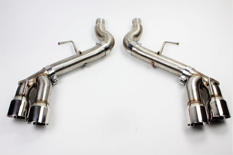 Mishimoto 2016+ Chevrolet Camaro Quad-Tip Race Axle-Back Exhaust w/ Polished Tips - Mammoth Racing -