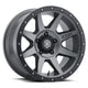 Icon Rebound 17x8.5 5x4.5 0mm Offset 4.75in BS 71.5mm Bore Titanium Wheel - Mammoth Racing -