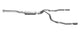 Gibson 15-18 Chevrolet Silverado 1500 LS 5.3l 3in/2.25in Cat-Back Dual Split Exhaust - Aluminized - Mammoth Racing -