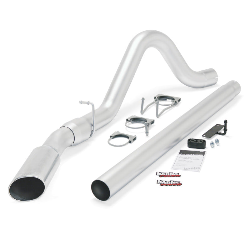 Banks Power 08-10 Ford 6.4L ECSB/CCSB (SWB) Monster Exhaust System - SS Single Exhaust w/ Chrome Tip - Mammoth Racing -
