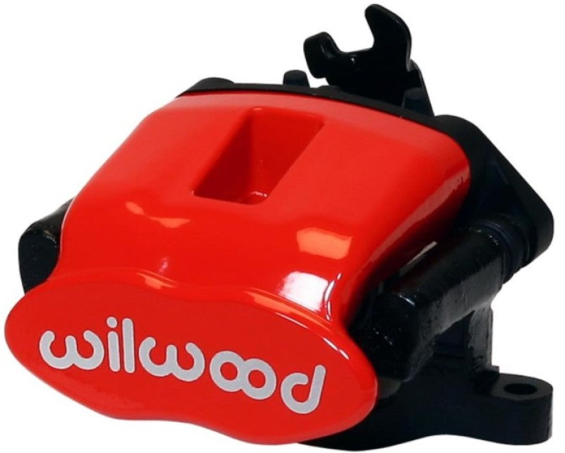 Wilwood Caliper-Combination Parking Brake-Pos 6-L/H-Red 41mm piston .81in Disc - Mammoth Racing -