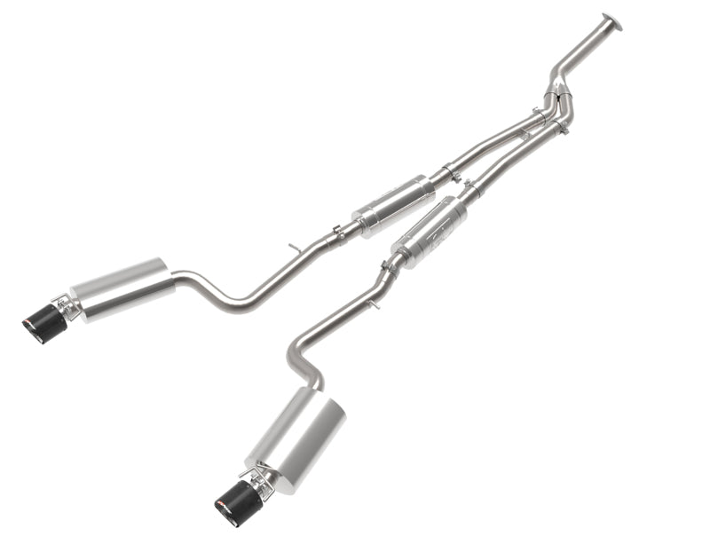 aFe POWER Takeda 16-17 Lexus IS200t L4-2.0L (t) 2.5in-3in 304 SS CB Exhaust - Carbon Fiber - Mammoth Racing -