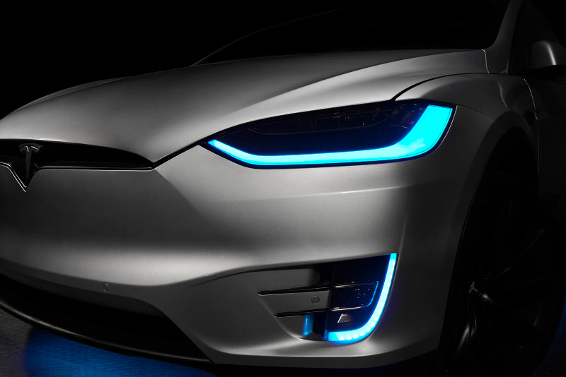 ORACLE Lighting 16-21 Tesla Model X Dynamic ColorSHIFT Headlight & Fog Light DRL Upgrade Kit - Mammoth Racing -