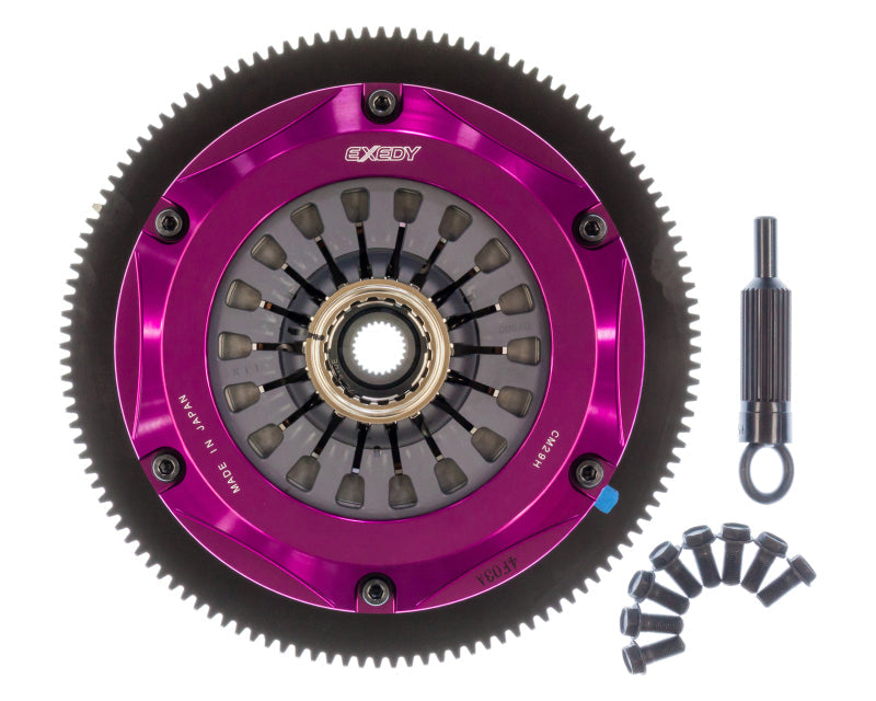 Exedy 2004-2014 Subaru Impreza WRX STI H4 Hyper Twin Cerametallic Clutch Sprung Center Disc Pull - Mammoth Racing -