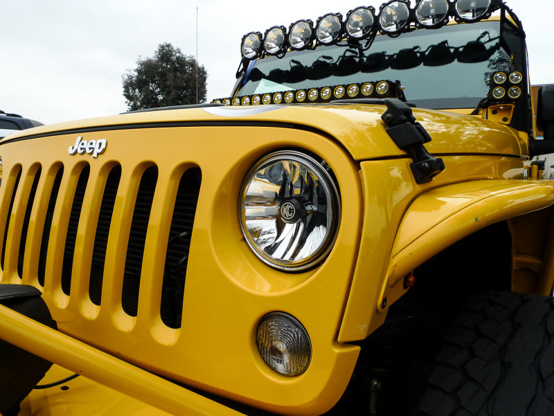 KC HiLiTES 07-18 Jeep JK (Not for Rubicon/Sahara) 7in. Gravity LED DOT Headlight (Pair Pack System) - Mammoth Racing -