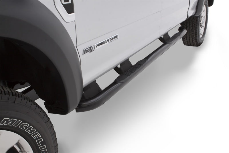 Lund 2019 Ford Ranger 3in. Round Bent Steel Nerf Bars - Polished - My Store