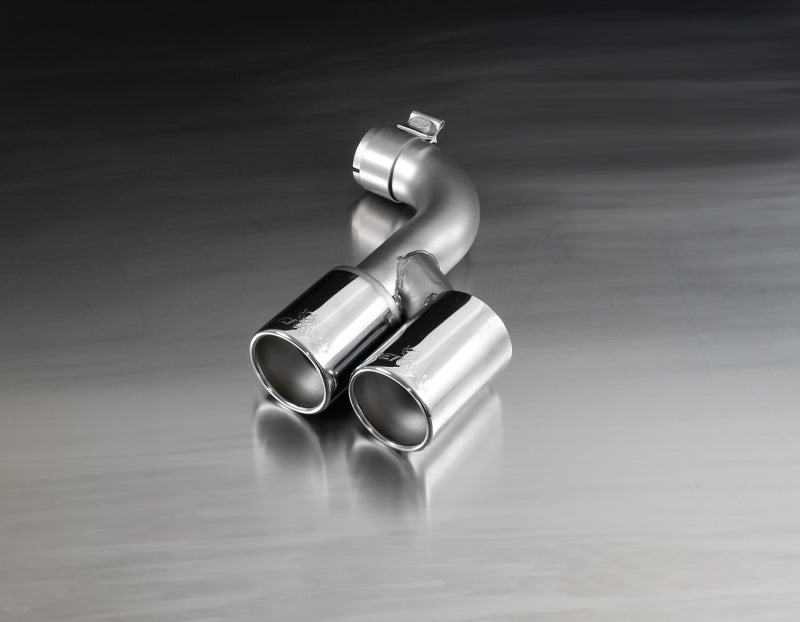 Remus 2012 BMW 3 Series F30/F31 2.0L 76mm Rolled Edge Chromed Tail Pipe Set - Mammoth Racing -