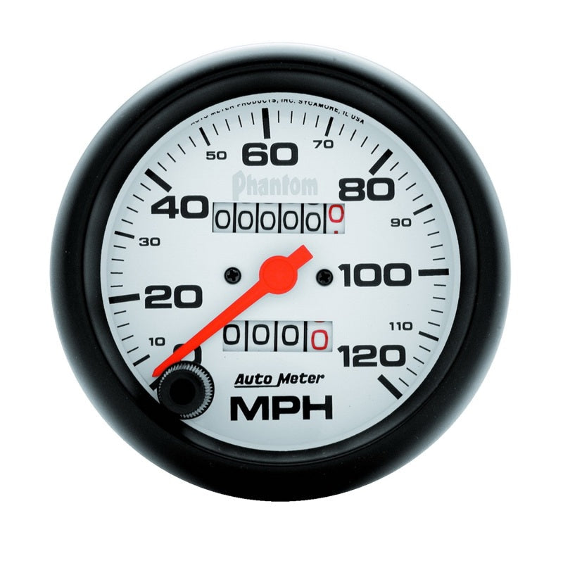 Autometer Phantom 3-3/8in 120mph Speedometer Gauge - Mechanical Full Sweep - My Store