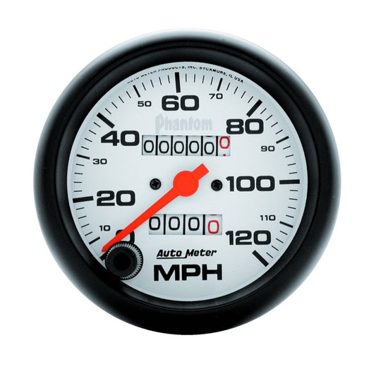Autometer Phantom 3-3/8in 120mph Speedometer Gauge - Mechanical Full Sweep - My Store