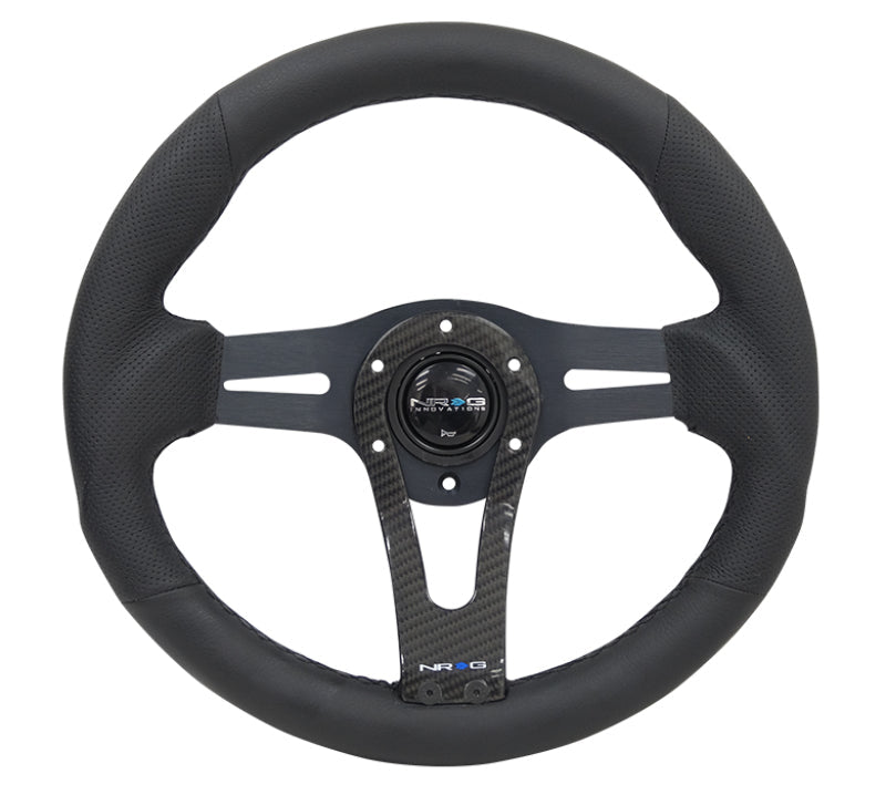 NRG Reinforced Steering Wheel (320mm) w/Carbon Center Spoke - My Store