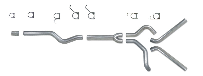 Diamond Eye KIT 4in CB MFLR RPLCMENT PIPE DUAL SS: 2006-2007.5 CHEVY/GMC 6.6L 2500/3500 - Mammoth Racing -