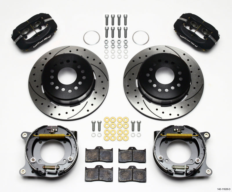 Wilwood Forged Dynalite P/S Park Brake Kit Drilled Impala 59-64 / Corvette 57-62 - Mammoth Racing -