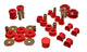 Energy Suspension 03-05 Mitsubishi Lancer EVO 8 Red Hyper-flex Master Bushing Set - My Store