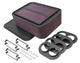 K&N Custom Racing Assembly Generation 2 Carbon Fiber Air Box - Large w/ 2.75in Air Horn - Mammoth Racing -