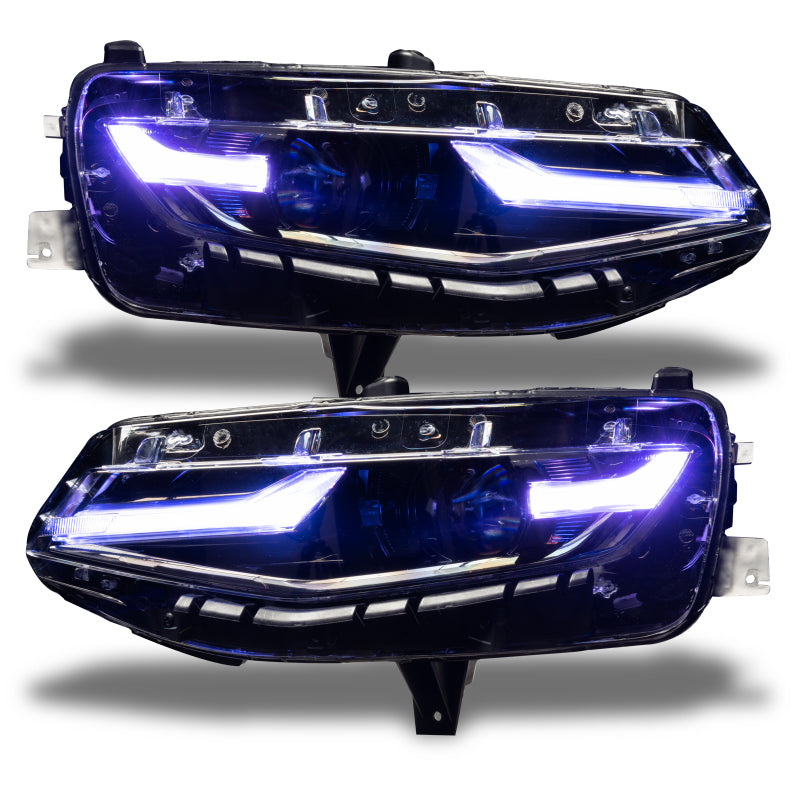 Oracle 19-21 Chevy Camaro LS/LT RGB+A Headlight DRL Upgrade Kit - ColorSHIFT w/o Controller - Mammoth Racing -