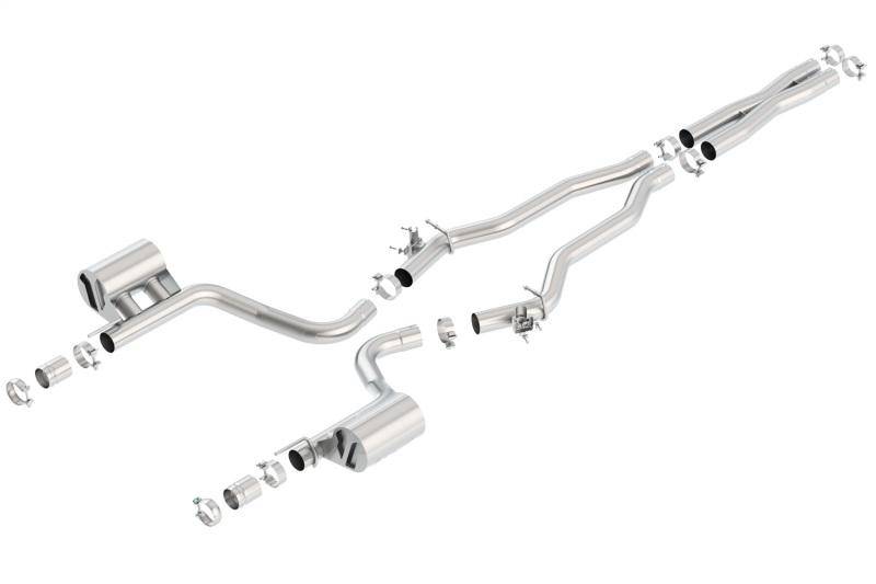 Borla 15-16 Dodge Challenger Hellcat 6.2L V8 ATAK w/ Valve Simulator CB Exhaust Factory Valance - Mammoth Racing -