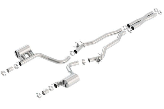 Borla 15-16 Dodge Challenger Hellcat 6.2L V8 ATAK w/ Valve Simulator CB Exhaust Factory Valance - Mammoth Racing -