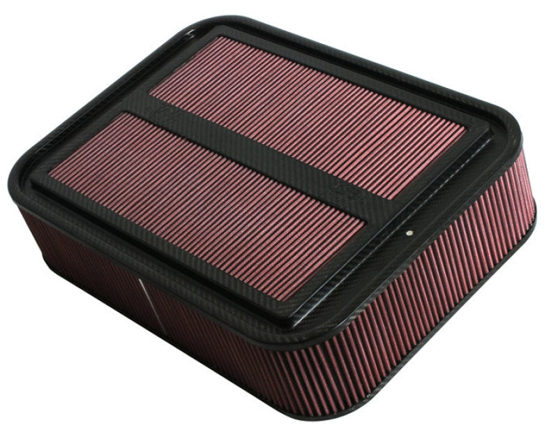 K&N Custom Racing Assembly Carbon Fiber 4in Air Box w/o Base - Large - Mammoth Racing -